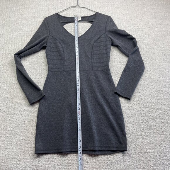 RVCA Easy Kill Black Dress Size Medium Back Cut-Out Revolve Style Grey Surf Y2K - Picture 8 of 13